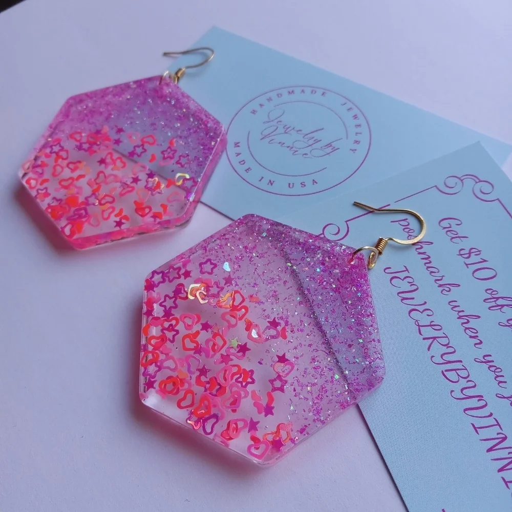 Hand Crafted Barbie's Dreams Collection Earrings